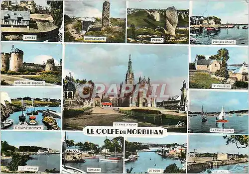Cartes postales moderne Le Golfe du Morbihan Vannes Locmariaquer Carnac L'Ile aux Moines
