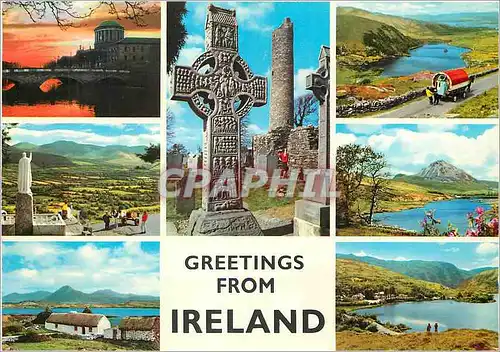 Moderne Karte Greetings from Ireland