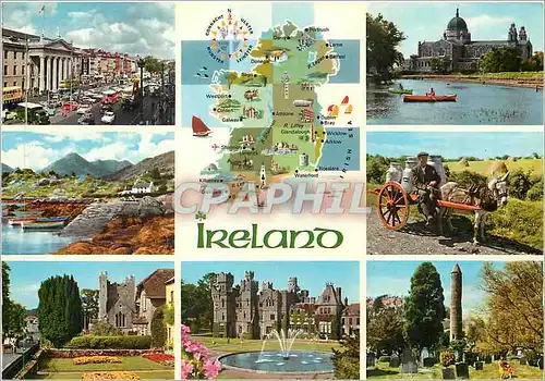 Cartes postales moderne Ireland an island is the most westerly country in Europe Ane Mule