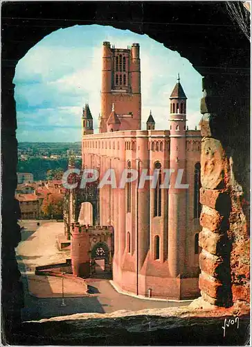 Moderne Karte Albi Tarn La Cathedrale Sainte Cecile vue de la Tour du Guet de l'Eglise Saint Salvi