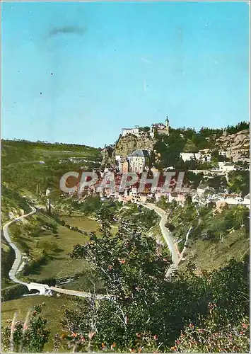 Moderne Karte Rocamadour Lot Vue generale