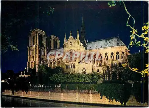 Cartes postales moderne Paris Notre Dame Illuminee