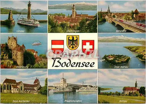 Moderne Karte Grusse vom Bodensee