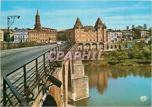 Cartes postales moderne Montauban Tarn et Garonne Vue panoramique sur le Pont Vieux et le Tarn