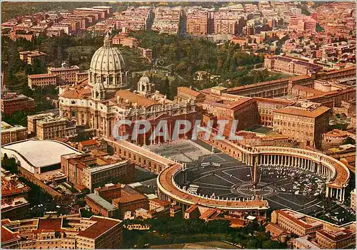 Cartes postales moderne Citta del Vaticano Place et Basilique de St Pierre