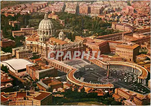 Cartes postales moderne Citta del Vaticano Place et Basilique de St Pierre