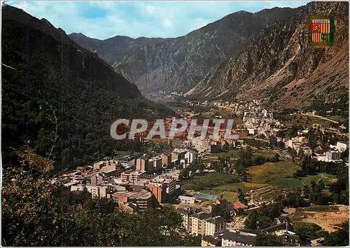 Moderne Karte Valls d'Andorra Andorra la Vella Les Escaldes