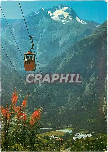Cartes postales moderne Venosc Isere Telecabine La Muzelle