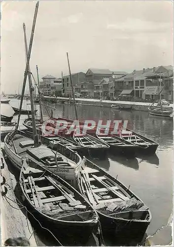 Moderne Karte Palavas Herault Barques amarrees a l'Embouchure du Lez Bateaux