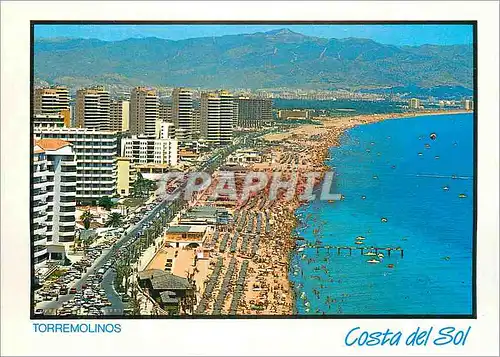 Cartes postales moderne Costa del Sol Torremolinos Vue aerienne du Promenade Maritime