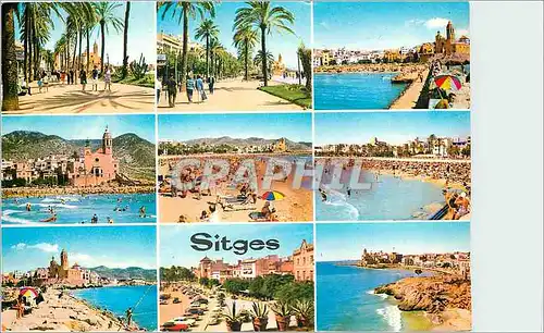 Cartes postales moderne Sitges Plage d'Or