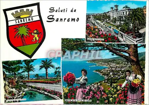 Cartes postales moderne Riviera dei Fiori Salutations de San Remo