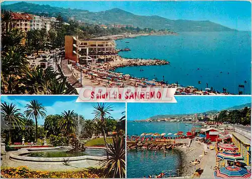 Cartes postales moderne Saluti da Sanremo