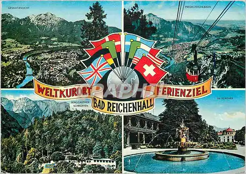 Moderne Karte Weltkurort Ferienziel Bad Reichenhall