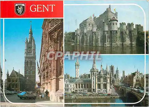 Cartes postales moderne Un bonjour de Gand