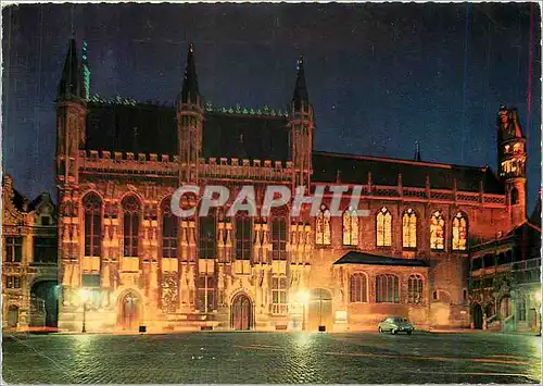 Cartes postales moderne Bruges Hotel de Ville et chapelle du Saint Sang