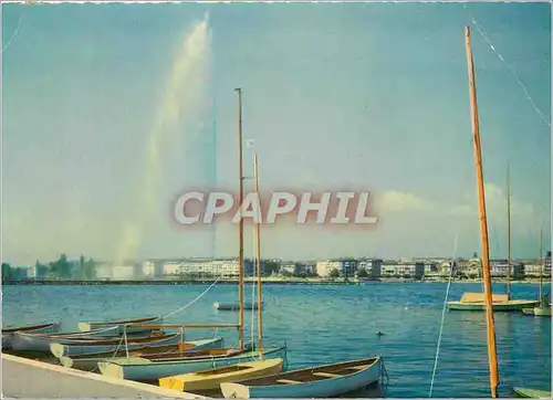 Cartes postales moderne Geneve le jet d'eau
