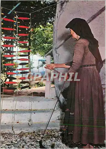 Cartes postales moderne Lefkas Travail de la maison