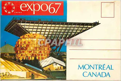 Moderne Karte Expo67 Montreal Canada