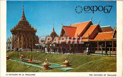 Moderne Karte Expo67 Le Pavillon de la Thailande