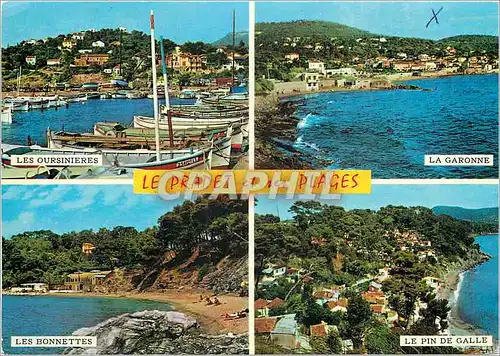 Cartes postales moderne Cote Varoise Souvenir du Pradet Les Oursinieres La Garonne Les Bonnettes Le pin de Galle