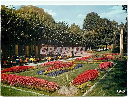 Cartes postales moderne Aix les Bains Parc des Thermes La Rotonde et son tapis fleuri