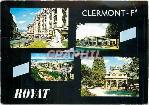 Cartes postales moderne Clermont Ferrand et Royat Puy de Dome Boulevard Dessaix Vue sur le Theatre et le Puy de Dome