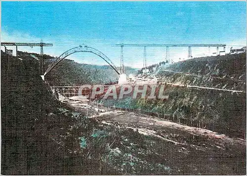 Moderne Karte Construction du Viaduct de Garabit par Eiffel