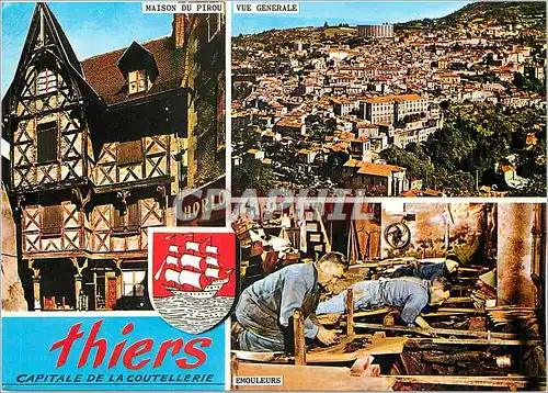 Cartes postales moderne Thiers Puy de Dome Emouleurs Vue generale Maison du Pirou