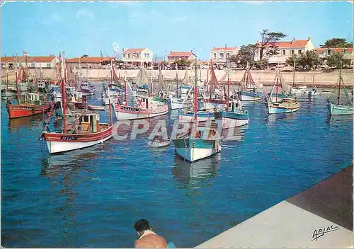 Moderne Karte L'Ile d'Oleron La Cotiniere Bateaux