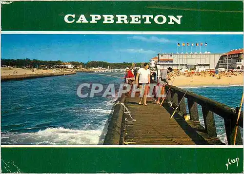 Cartes postales moderne Capbreton Landes L'Estacade le Canal et un Coin de la Plage