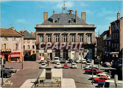 Moderne Karte Mauriac Cantal L'Hotel de Ville et la Place