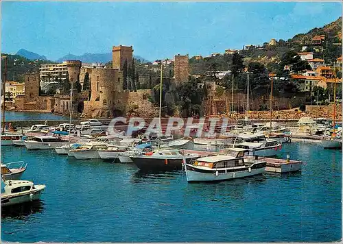 Cartes postales moderne Cote d'Azur La Napoule Vue sur le nouveau port Au fond le Chateau