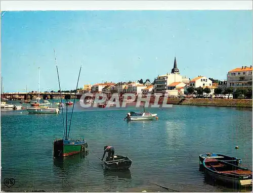 Moderne Karte Saint Gilles Croix de Vie Vendee Vue d'ensemble