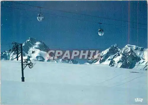 Cartes postales moderne Les 2 Alpes Isere La piste des Cretes et la Muzelle