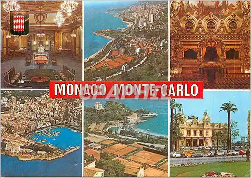 Cartes postales moderne Monaco Monte Carlo Vues diverses de la Principaute de Monaco