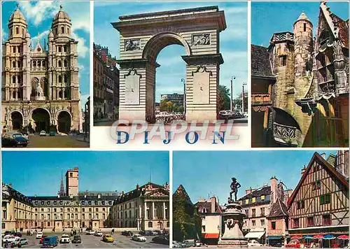 Cartes postales moderne Dijon Cote d'Or St Michel Hotel de Ville ancien Palais des Ducs de Bourgogne