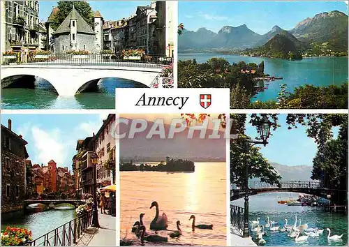 Cartes postales moderne Annecy et son lac Palais de l'Isle Baie de Talloires