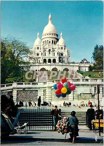 Moderne Karte France Le Sacre Coeur