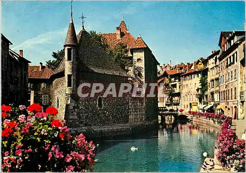 Moderne Karte Annecy La Venise Savoyarde Le palais de l'Isle sur le Thiou