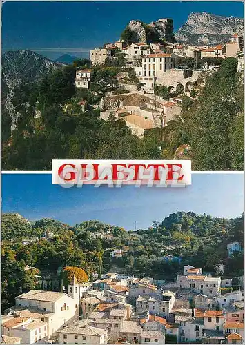 Cartes postales moderne Gilette Alpes Martimes Village plein de caractere perche sur un eperon