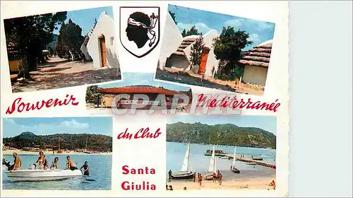 Moderne Karte La Club Mediterranee a Santa Giulia Porto Vecchio Corse
