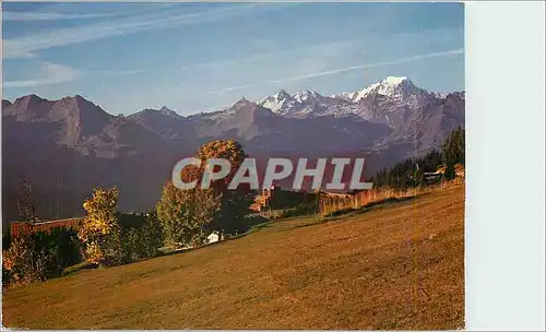 Moderne Karte En Tarentaise Savoie Le Mont Blanc vu de la Station