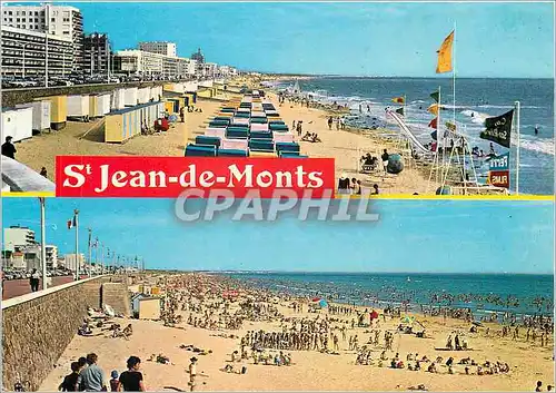 Cartes postales moderne Saint Jean de Monts Les plages