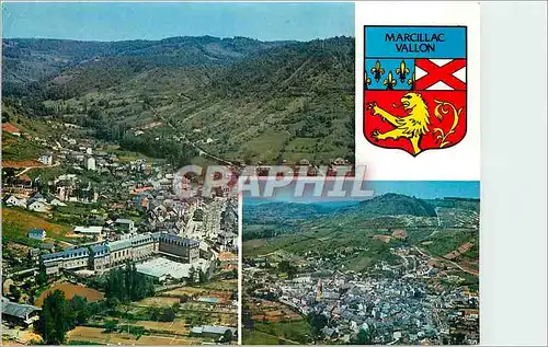 Cartes postales moderne Vue aerienne de Marcillac en Vallon Aveyron