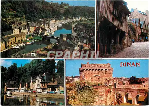 Cartes postales moderne Dinan Cotes du Nord Le vieux pont et vue generale