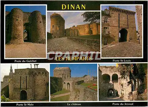 Cartes postales moderne Dinan Le Chateau et les portes des remparts