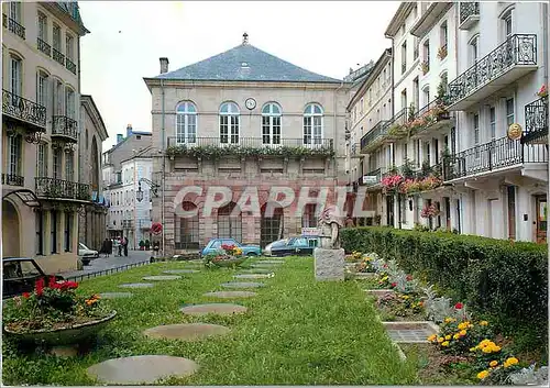 Moderne Karte Plombieres les Bains Vosges Place des Bains Romains Statue d'Auguste