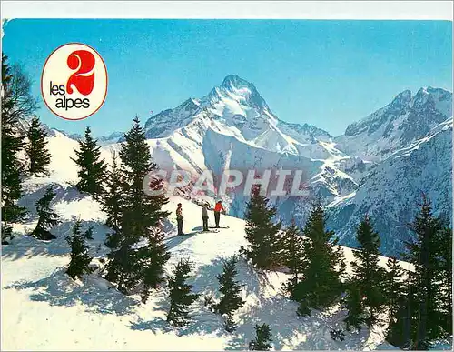 Cartes postales moderne Les 2 Alpes Isere Vue sur la Muzelle