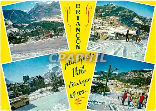 Cartes postales moderne Briancon Ville de Sports d'hiver Le Melezin et la vallee de la Durance